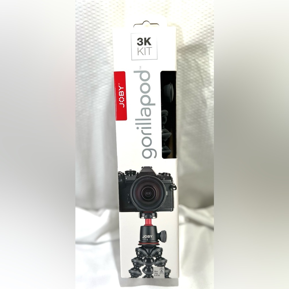 Joby GorillaPod 3K - Flexible tripod & ball head with 3kg carrying capacity. NWT
